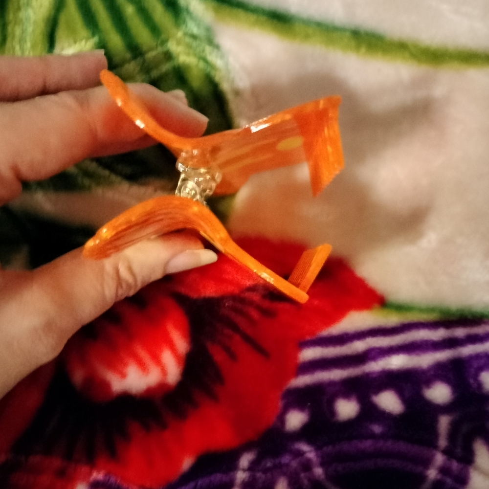 Pumpkin Mouse Claw clip - Picture 3 of 11